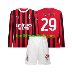 AC Milan Youssouf Fofana 29 Barn Hemma Matchtröja 2024/25 Långärmad