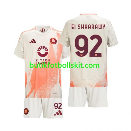 AS Roma Stephan El Shaarawy 92 Barn Borta Matchtröja 2024/25 Kortärmad