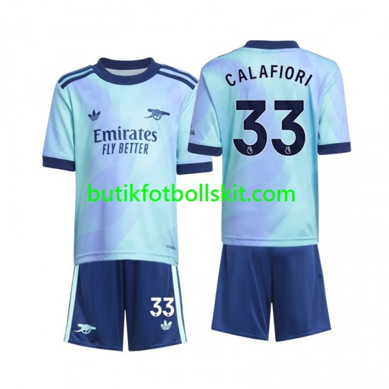 Arsenal Calafiori 33 Barn Tredje Matchtröja 2024/25 Kortärmad
