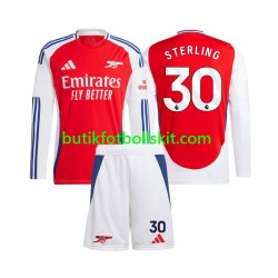 Arsenal Raheem Sterling 30 Barn Hemma Matchtröja 2024/25 Långärmad