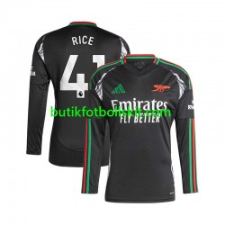 Arsenal Rice 41 Män Borta Matchtröja 2024/25 Långärmad