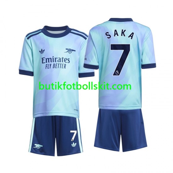 Arsenal Saka 7 Barn Tredje Matchtröja 2024/25 Kortärmad