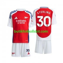 Arsenal Sterling 30 Barn Hemma Matchtröja 2024/25 Kortärmad