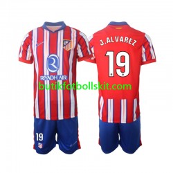 Atlético Madrid J.Alvarez 19 Barn Hemma Matchtröja 2024/25 Kortärmad