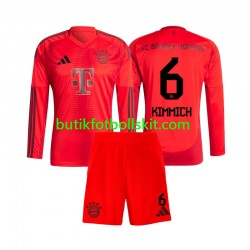 FC Bayern München Joshua Kimmich 6 Barn Hemma Matchtröja 2024/25 Långärmad