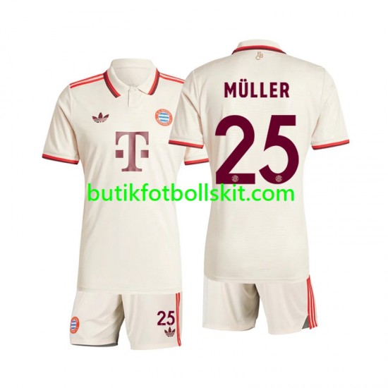 FC Bayern München Muller 25 Barn Tredje Matchtröja 2024/25 Kortärmad