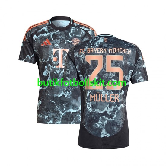 FC Bayern München Thomas Muller 25 Män Borta Matchtröja 2024/25 Kortärmad