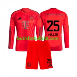FC Bayern München Thomas Muller 25 Barn Hemma Matchtröja 2024/25 Långärmad
