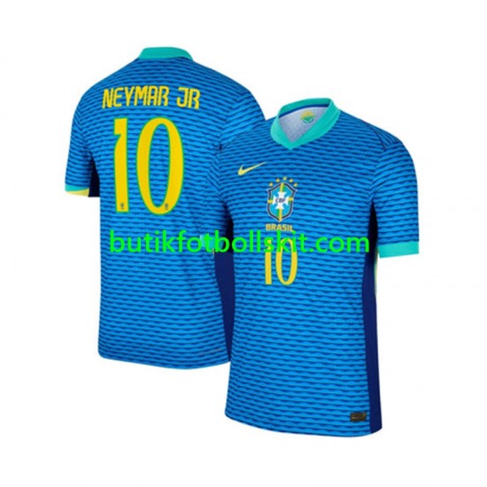 Brasilien Neymar JR 10 Män Borta Matchtröja 2024 Kortärmad