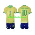 Brasilien Ronaldinho 10 Barn Hemma Matchtröja 2024 Kortärmad