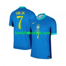 Brasilien Vinicius Junior 7 Män Borta Matchtröja 2024 Kortärmad