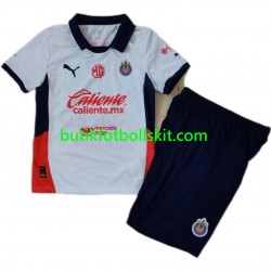 Deportivo Guadalajara Barn Borta Matchtröja 2024/25 Kortärmad