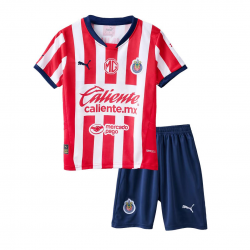 Deportivo Guadalajara Barn Hemma Matchtröja 2024/25 Kortärmad