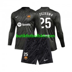 FC Barcelona Wojciech Szczesny 25 Målvakt Barn Borta Matchtröja 2024/25 Långärmad