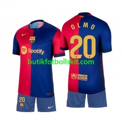 FC Barcelona Olmo 20 Barn Hemma Matchtröja 2024/25 Kortärmad