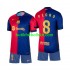 FC Barcelona Pedro 8 Barn Hemma Matchtröja 2024/25 Kortärmad