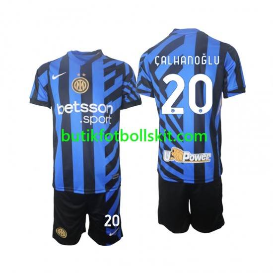 Inter Milan Hakan Calhanoglu 20 Barn Hemma Matchtröja 2024/25 Kortärmad