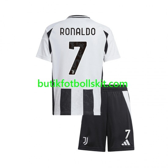 Juventus Cristiano Ronaldo 7 Barn Hemma Matchtröja 2024/25 Kortärmad