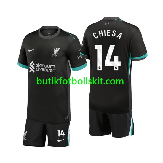 Liverpool Chiesa 14 Barn Borta Matchtröja 2024/25 Kortärmad