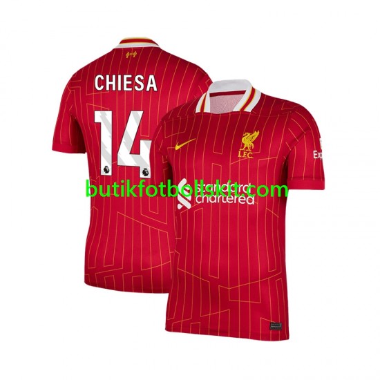Liverpool Federico Chiesa 14 Män Hemma Matchtröja 2024/25 Kortärmad