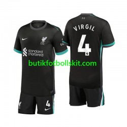 Liverpool Virgil 4 Barn Borta Matchtröja 2024/25 Kortärmad