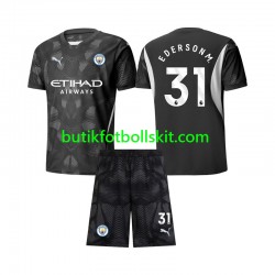 Manchester City Ederson Moraes 31 Målvakt Barn Fjärdes Matchtröja 2024/25 Kortärmad