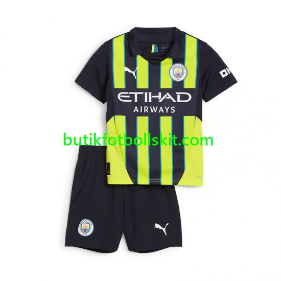 Manchester City Barn Borta Matchtröja 2024/25 Kortärmad
