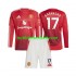 Manchester United Alejandro Garnacho 17 Barn Hemma Matchtröja 2024/25 Långärmad