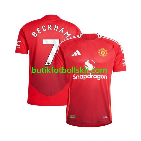 Manchester United Beckham 7 Män Hemma Matchtröja 2024/25 Kortärmad