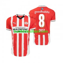 PSV Eindhoven Sergino Dest 8 Män Hemma Matchtröja 2024/25 Kortärmad