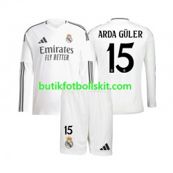 Real Madrid Arda Guler 15 Barn Hemma Matchtröja 2024/25 Långärmad