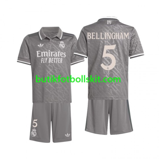 Real Madrid Bellingham 5 Barn Tredje Matchtröja 2024/25 Kortärmad
