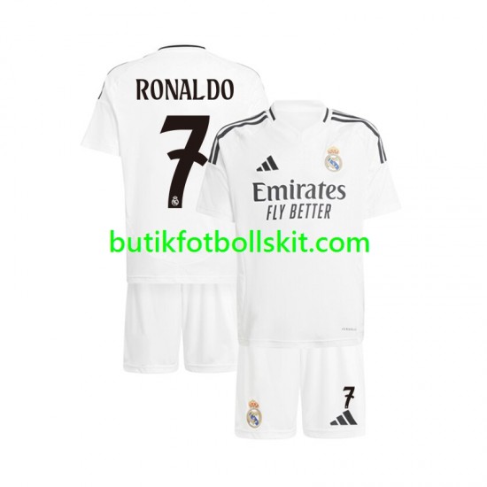 Real Madrid Cristiano Ronaldo 7 Barn Hemma Matchtröja 2024/25 Kortärmad