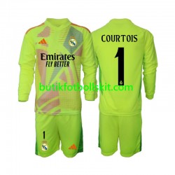 Real Madrid COURTOIS 1 Målvakt Barn Fjärdes Matchtröja 2024/25 Långärmad