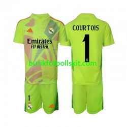 Real Madrid COURTOIS 1 Målvakt Barn Fjärdes Matchtröja 2024/25 Kortärmad