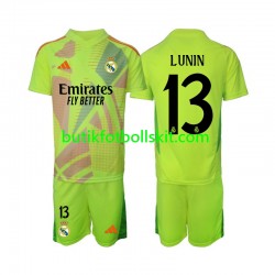 Real Madrid Lunin 13 Målvakt Barn Fjärdes Matchtröja 2024/25 Kortärmad