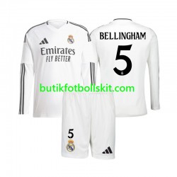 Real Madrid Jude Bellingham 5 Barn Hemma Matchtröja 2024/25 Långärmad