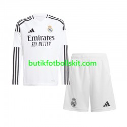 Real Madrid Barn Hemma Matchtröja 2024/25 Långärmad