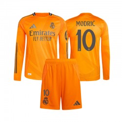 Real Madrid Modrić 10 Barn Borta Matchtröja 2024/25 Långärmad