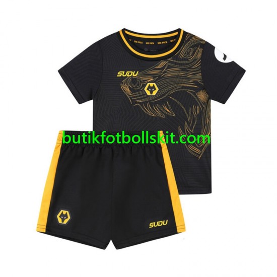 Wolverhampton Wanderers Barn Borta Matchtröja 2024/25 Kortärmad