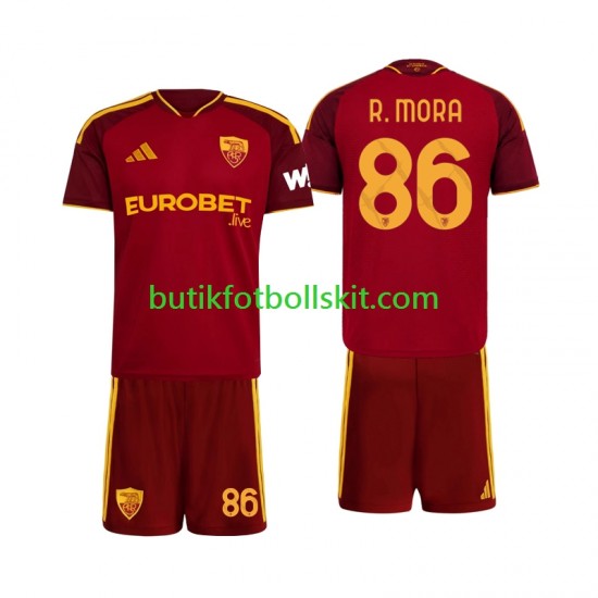 AS Roma Rodrigo Mora 86 Barn Hemma Matchtröja /27 Kortärmad 2026
