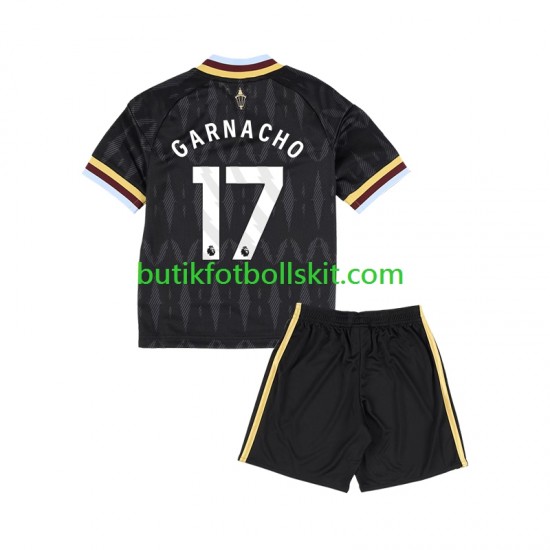 Aston Villa Alejandro Garnacho 17 Barn Borta Matchtröja /27 Kortärmad 2026