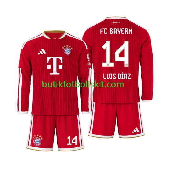 FC Bayern München Luis Diaz 14 Barn Hemma Matchtröja /27 Långärmad 2026