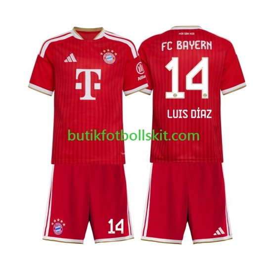 FC Bayern München Luis Diaz 14 Barn Hemma Matchtröja /27 Kortärmad 2026