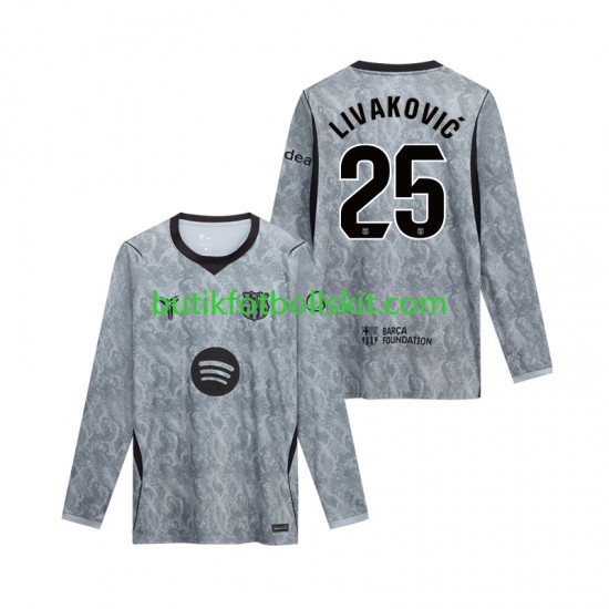 FC Barcelona Dominik Livakovic 25 Målvakt Män Borta Matchtröja /27 Långärmad 2026