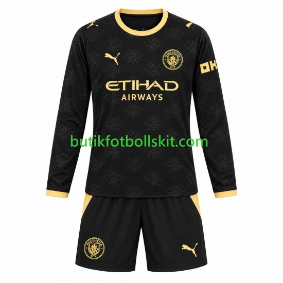 Manchester City Barn Borta Matchtröja /27 Långärmad 2026