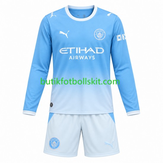 Manchester City Barn Hemma Matchtröja /27 Långärmad 2026