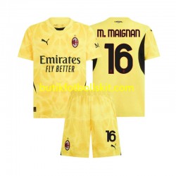 AC Milan Mike Maignan 16 Målvakt Barn Borta Matchtröja 2024/25 Kortärmad