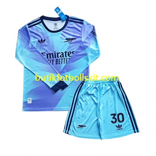 Arsenal Sterling 30 Barn Tredje Matchtröja 2024/25 Långärmad