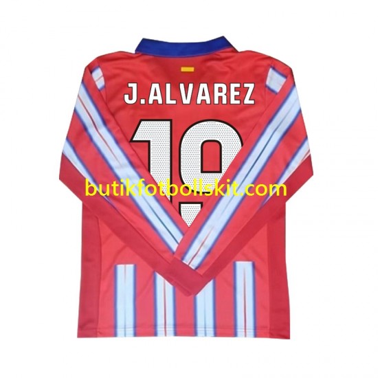 Atlético Madrid Julian Alvarez 19 Män Hemma Matchtröja 2024/25 Långärmad